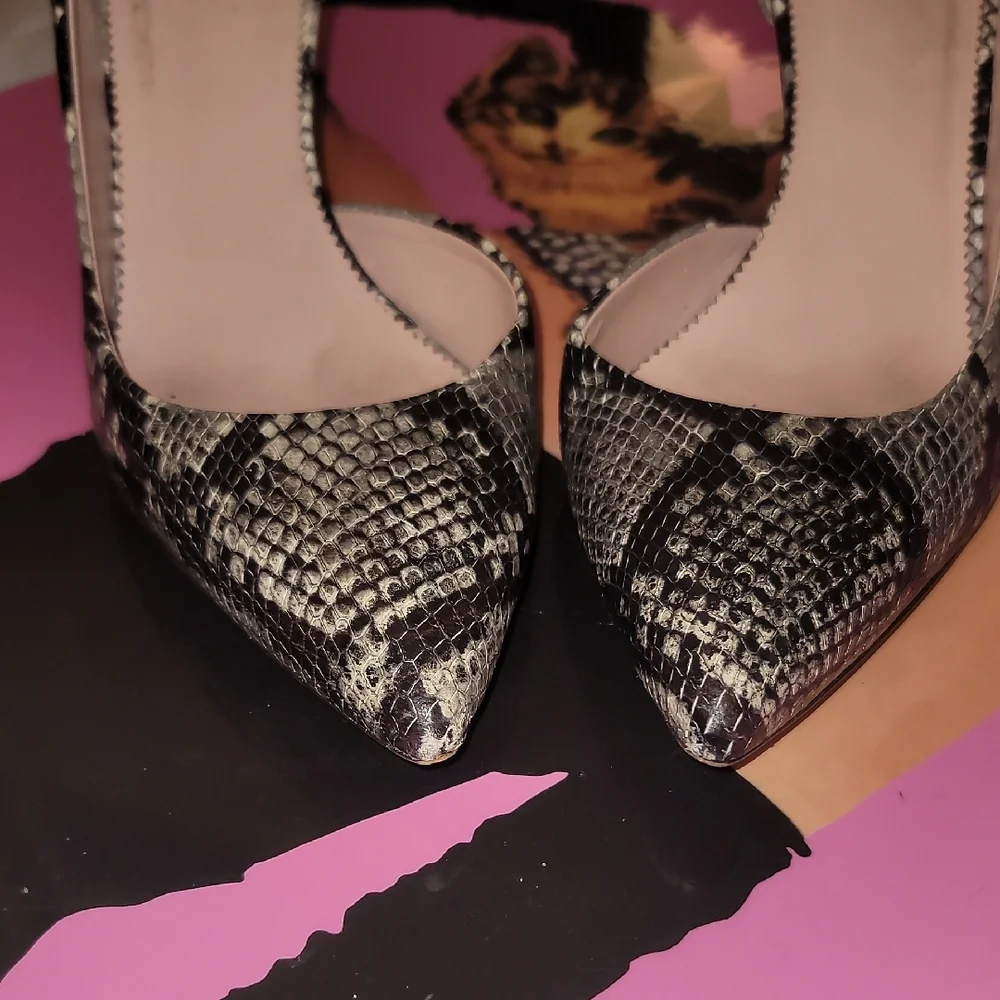 J. Crew Black and Gray Heels - Picture 10 of 10